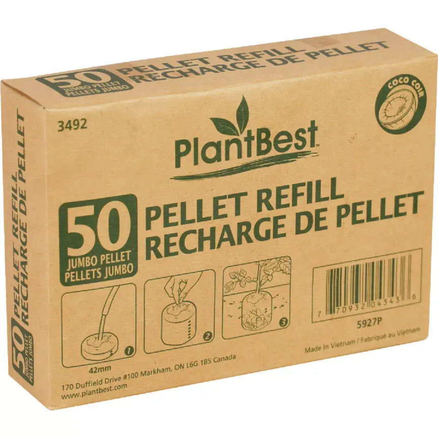Coconut Coir Pellets 42mm pellet 50 Count