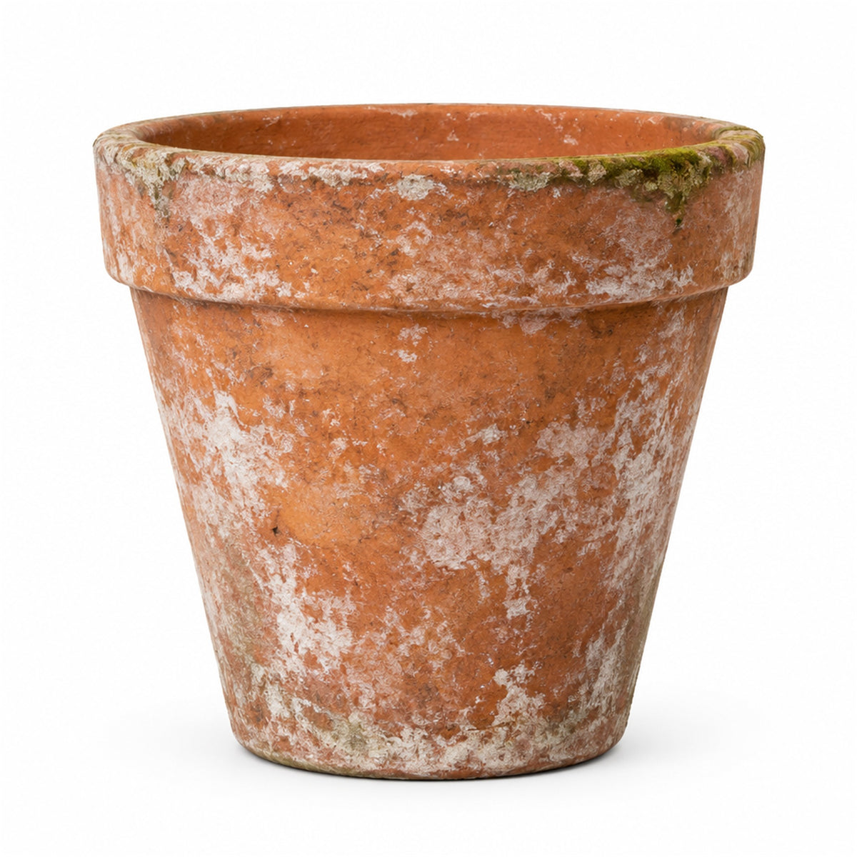 Aged terracotta pot