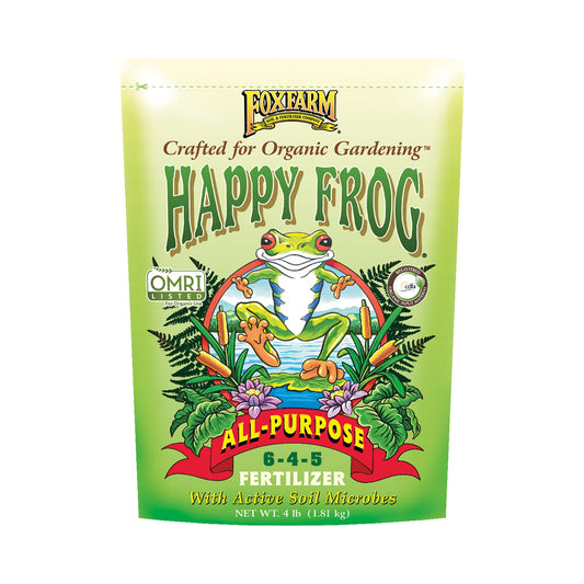 FoxFarm Happy Frog All-Purpose Fertilizer 6-4-5, 4 lb bag