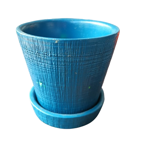 Ceramic Big Mick Pot & Saucer