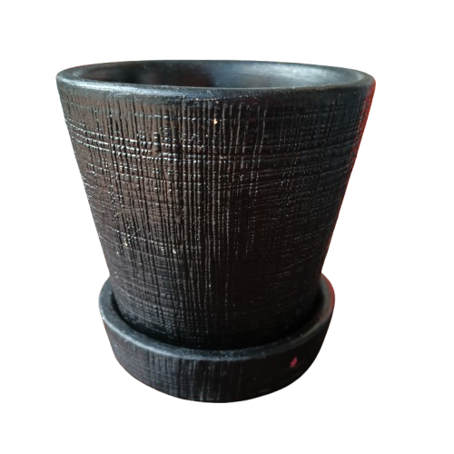Ceramic Big Mick Pot & Saucer