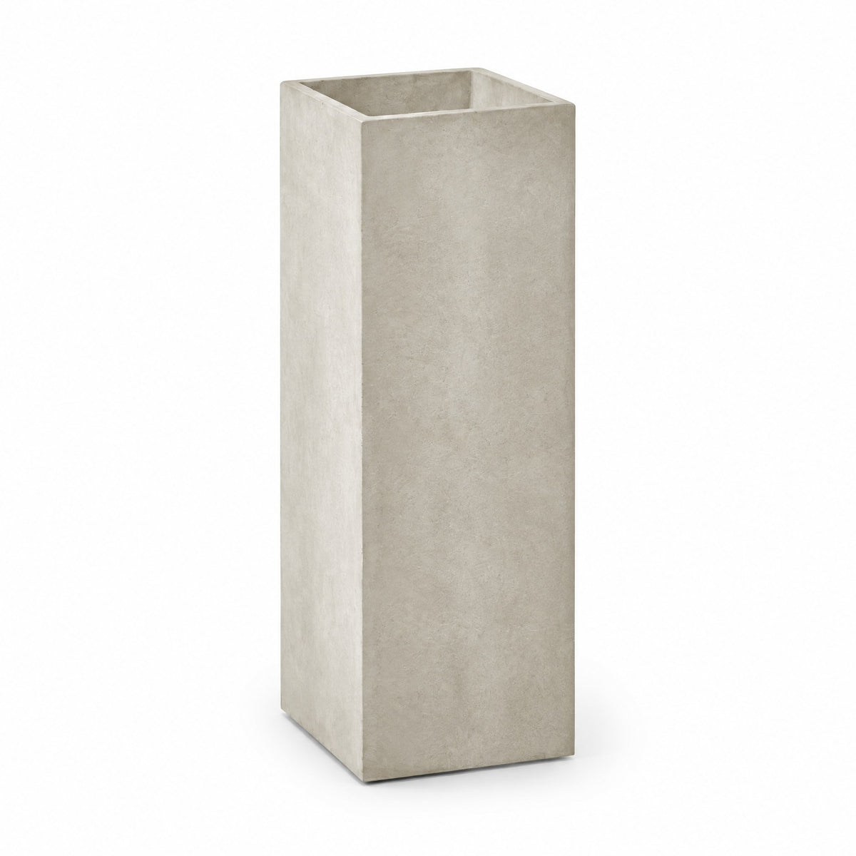 Balcone Slim Rectangular fiberglass planter in sand stone