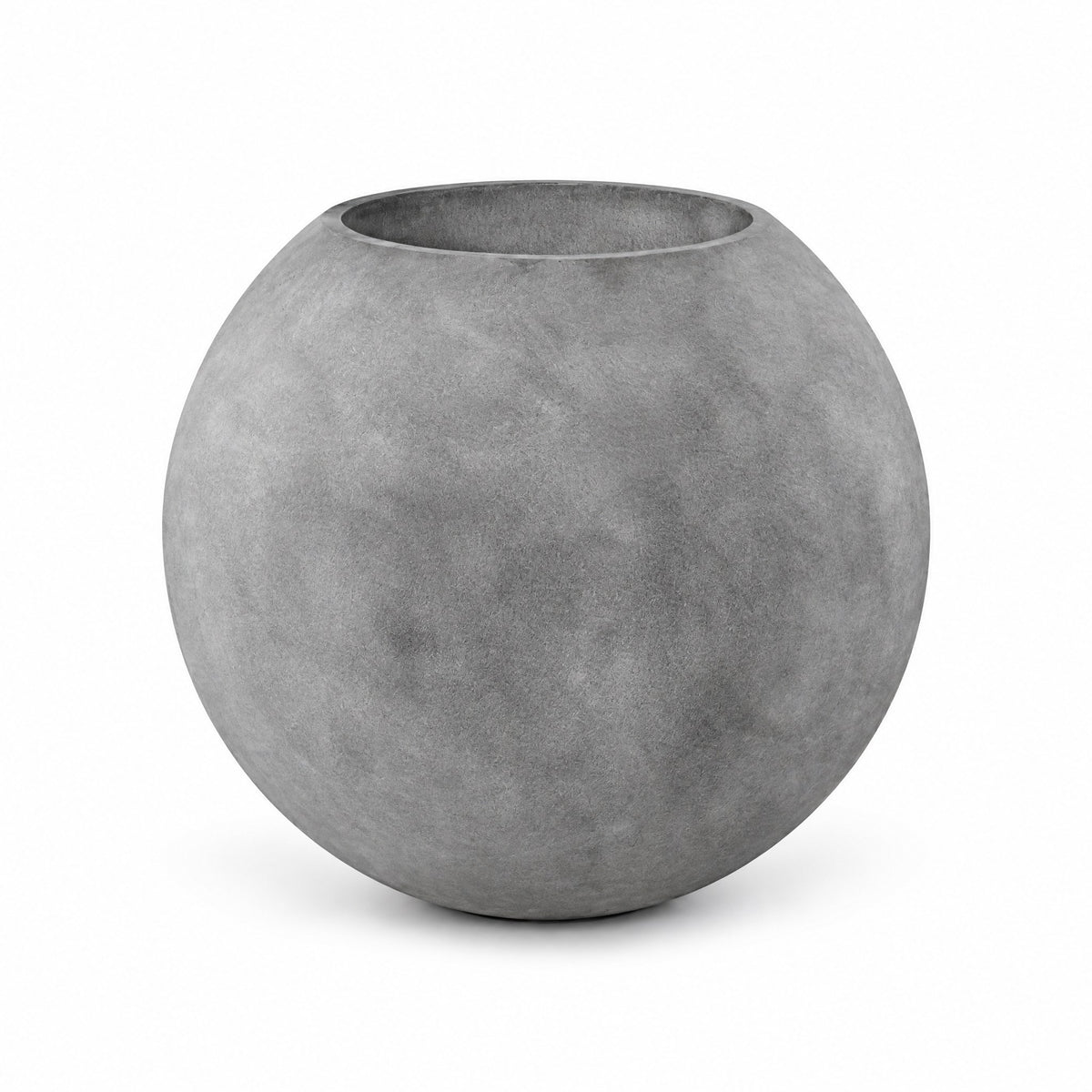 Cupola Globe fiberglass planter in concrete stone