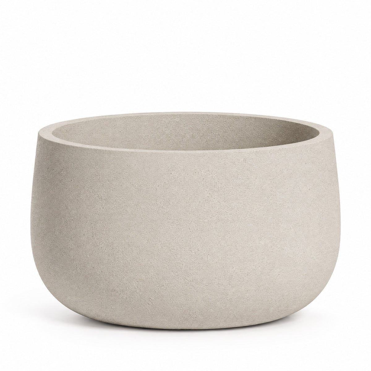 Davanzale Tabletop fiberglass planter in sand stone